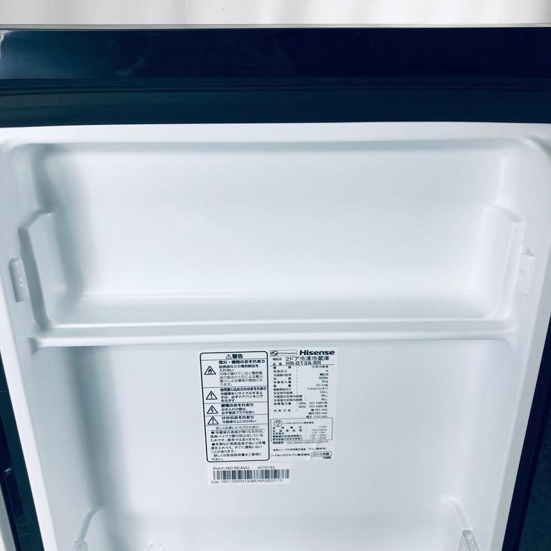冷蔵庫 中古 ハイセンス Hisense HR-G13A-BR 2019年製 2ドア 冷蔵庫 中古 ハイセンス Hisense HR-G13A-BR 2019年製 2ドア