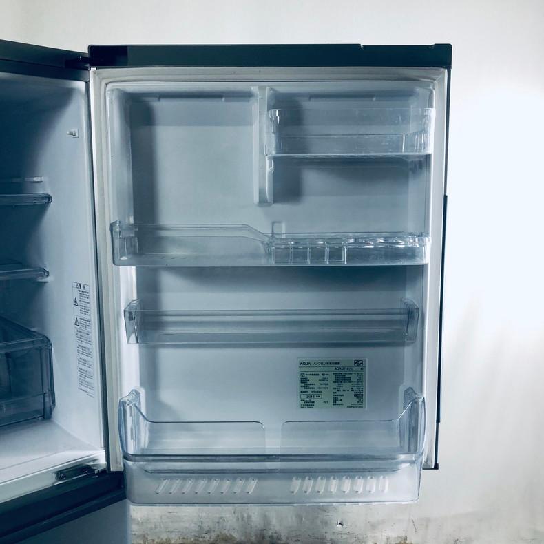 冷蔵庫 中古 アクア AQUA AQR-271E(S) 2016年製 3ドア 272L シルバー  