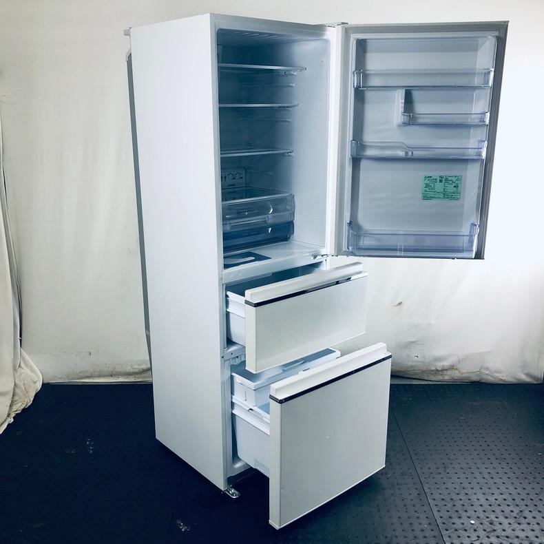 三菱 3ドア 冷蔵庫 365L mr-cx37c 2018年製 ホワイト 中古