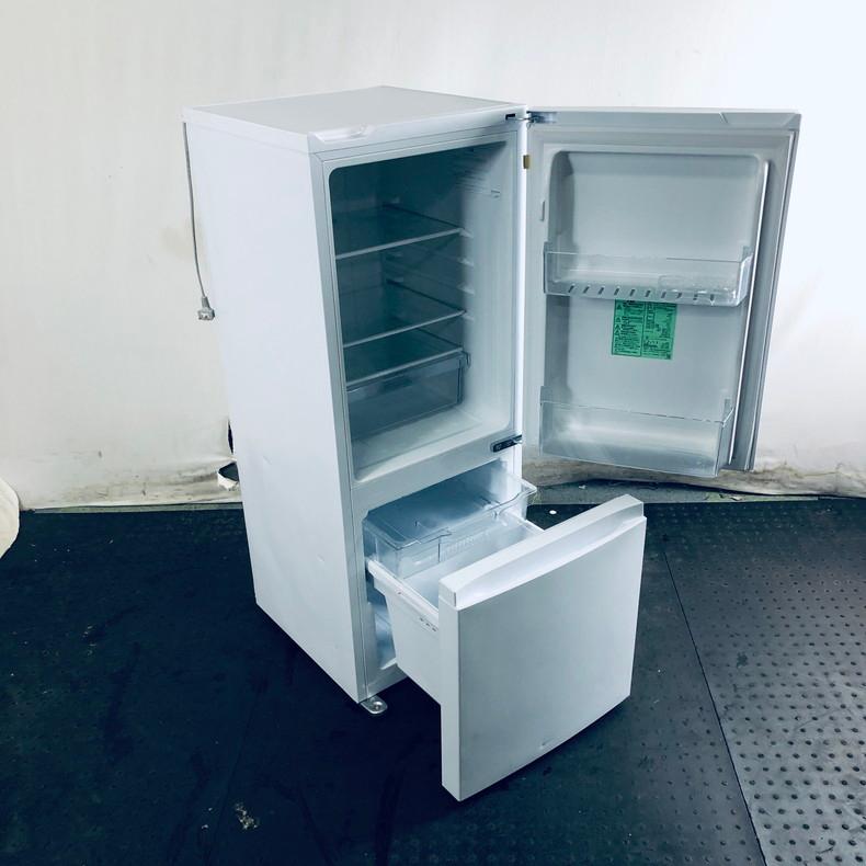 冷蔵庫 中古 アマダナ AT-RF150-WH 2021年製 2ドア 154L 冷蔵庫 中古 アマダナ AT-RF150-WH 2021年製 2ドア 154L