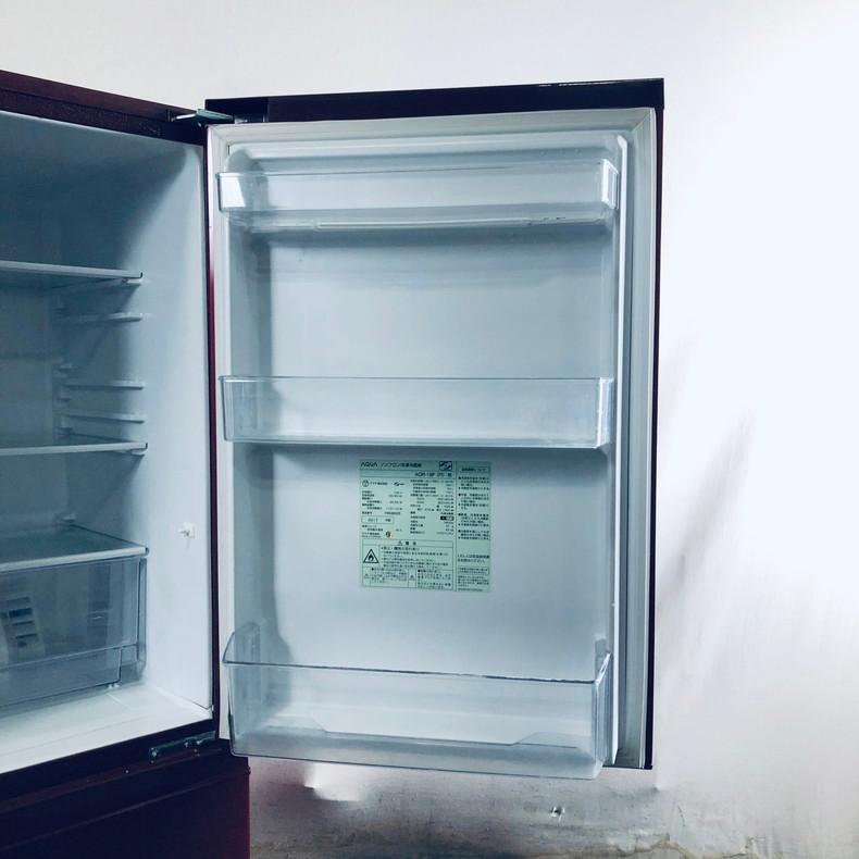 AQUA 2ドア冷蔵庫 AQRー18F 2017年製 184L クリーニング済