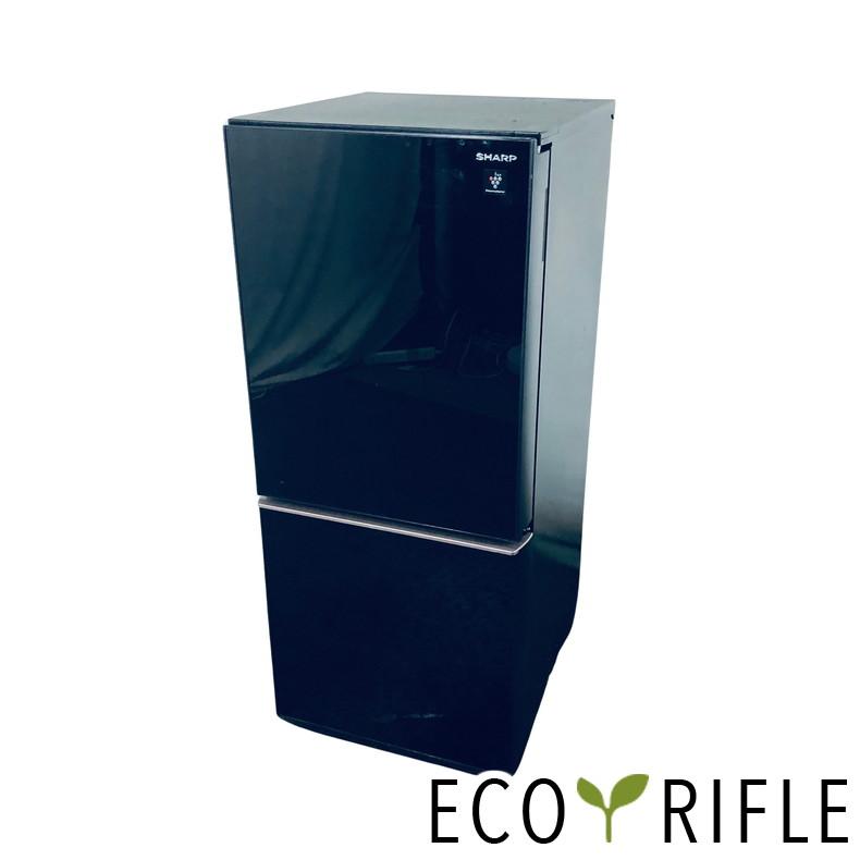 SHARPシャープノンフロン冷凍冷蔵庫 SJ-GD14E-B左右扉137L