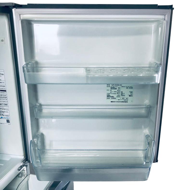 【RKGRE-632】特価！東芝/330L 3ドア冷凍冷蔵庫/GR-K33S(S)/中古品/2017年製/当社より近隣無料配達！ TOSHIBA（東芝） 冷蔵庫 中古 TOSHIBA GR-K33S(S) 2017年製 3ドア 330L