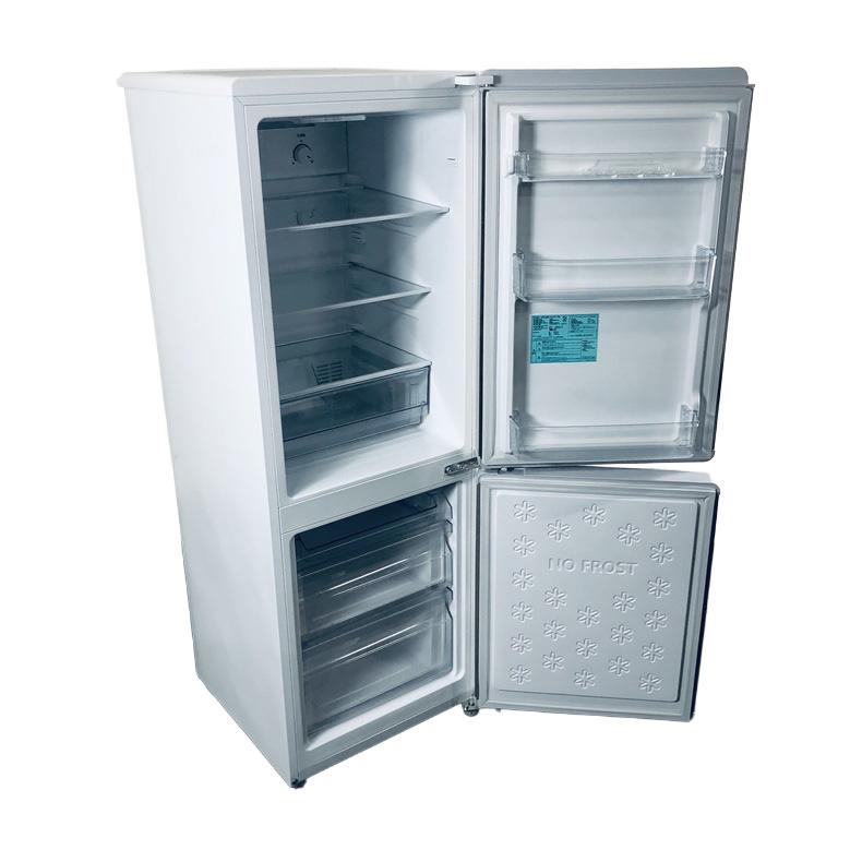 冷蔵庫 中古 ハイアール Haier JR-NF173B(S) 2020年製 2ドア 173L シルバー ファン式 右開き 一人暮らし 大きめの画像