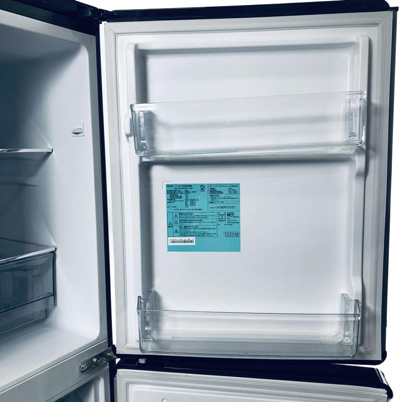 冷蔵庫 中古 ハイアール Haier JR-XP2NF148F 2023年製 2ドア 148L シルバー ファン式 右開き 一人暮らし 大きめ_4