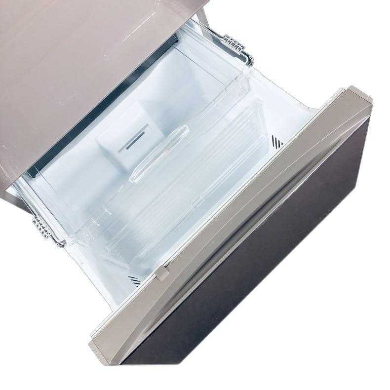 冷蔵庫 中古 三菱 MITSUBISHI MR-B46A-P 2017年製 5ドア 455L クリスタルロゼ ファン式 右開き ファミリー 自社配送エリア内限定の画像