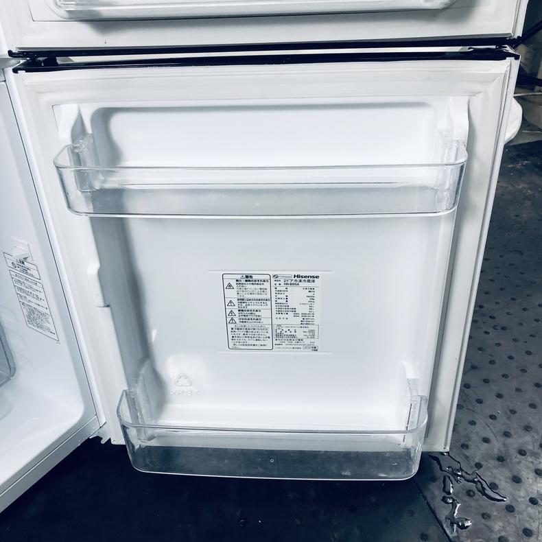 冷蔵庫 中古 ハイセンス Hisense HR-B95A 2019年製 2ドア 93L ホワイト 