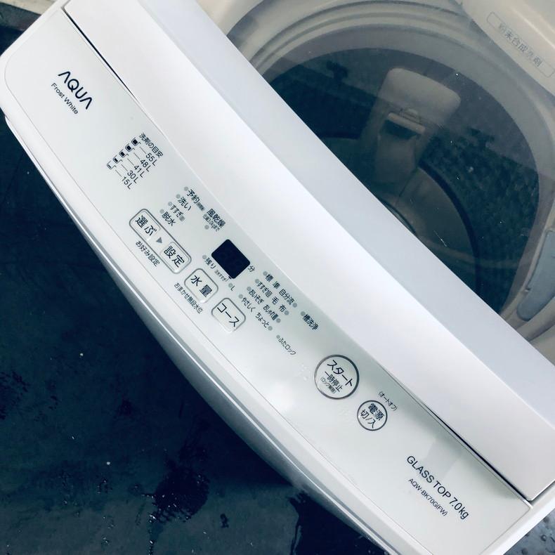 AQUA 洗濯機 中古 アクア AQW-BK70G 2019年製 7.0kg フロスト AQUA 洗濯機 中古 アクア AQW-BK70G 2019年製 7.0kg フロスト