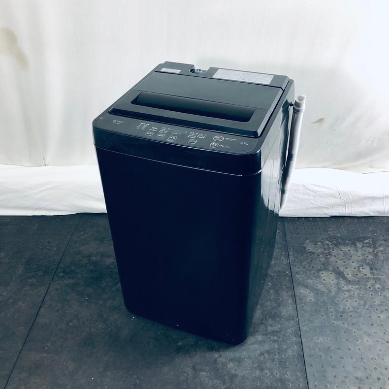 洗濯機 中古 RORO YWM-T55LK 2023年製 5.5kg ブラック 送風 乾燥機能