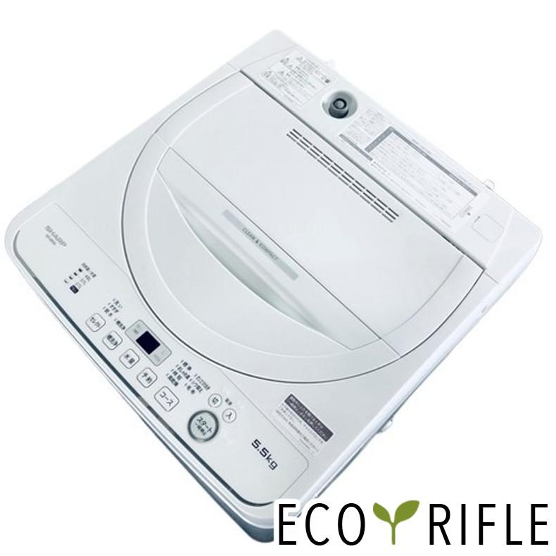 洗濯機 中古 シャープ SHARP ES-GE5G-W 2023年製 全自動 5.5kg  