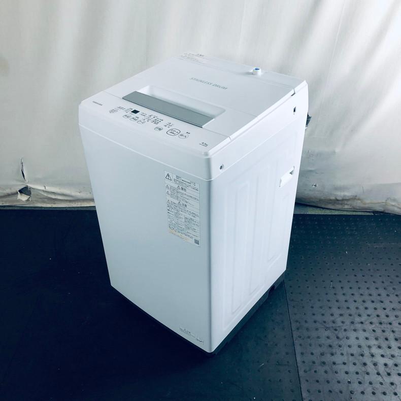 洗濯機 中古 東芝 TOSHIBA AW-45M9(W) 2022年製 4.5kg ホワイト 送風 