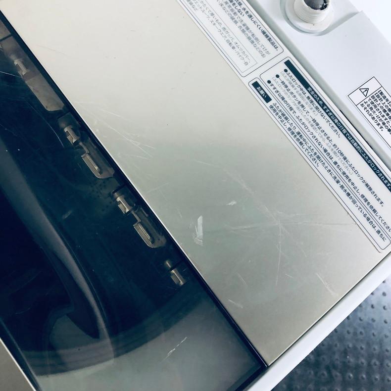 【中古】 ハイアール Haier 洗濯機 一人暮らし 2021年製 全自動洗濯機 5.5kg シャンパン 送風 乾燥機能付き JW-C55D(N)｜rifle-eco｜09