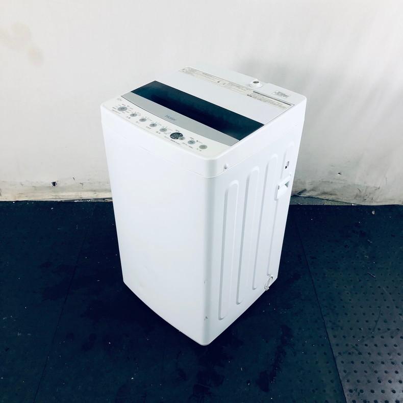 【中古】 ハイアール Haier 洗濯機 一人暮らし 2019年製 全自動洗濯機 4.5kg ホワイト 送風 乾燥機能付き JW-C45D(W)｜rifle-eco｜02