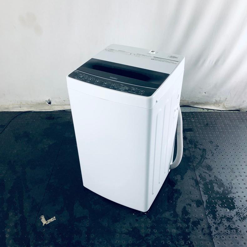 【中古】 ハイアール Haier 洗濯機 一人暮らし 2019年製 全自動洗濯機 5.5kg ブラック 送風 乾燥機能付き JW-C55D(K)｜rifle-eco｜02