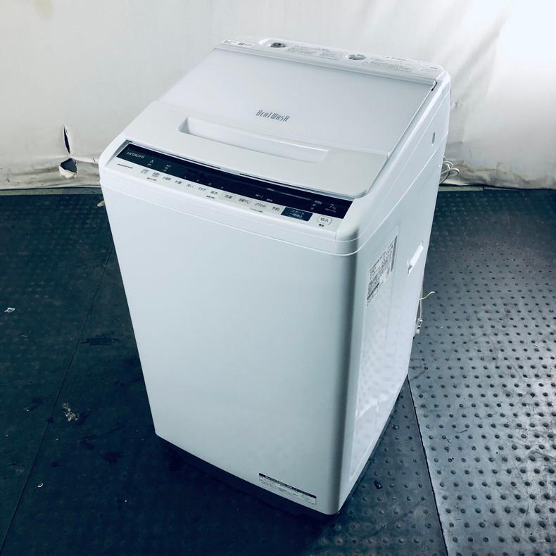 2019年式 7kg 日立 洗濯機 BW-V70EE7 清掃済み！ 日立 洗濯機 BW-V70EE7 7kg 2019年製 綺麗です！