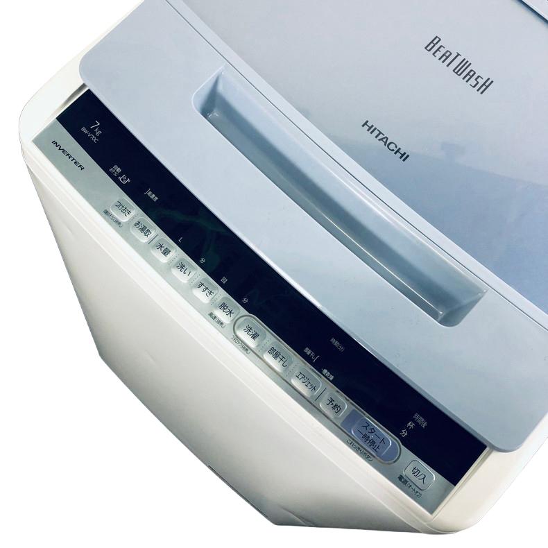 日立（HITACHI） 洗濯機 中古 HITACHI BW-V70C(A) 2018年製 7.0kg