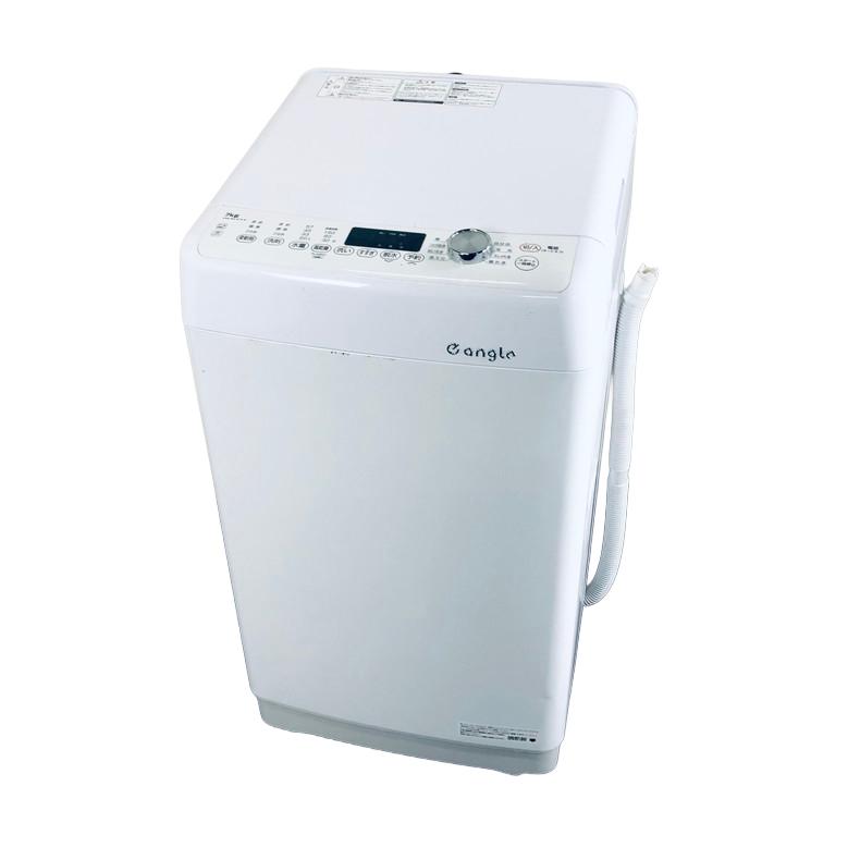 生活家電 【引取限定】angle 7kg 縦型洗濯機 本体 ホワイト