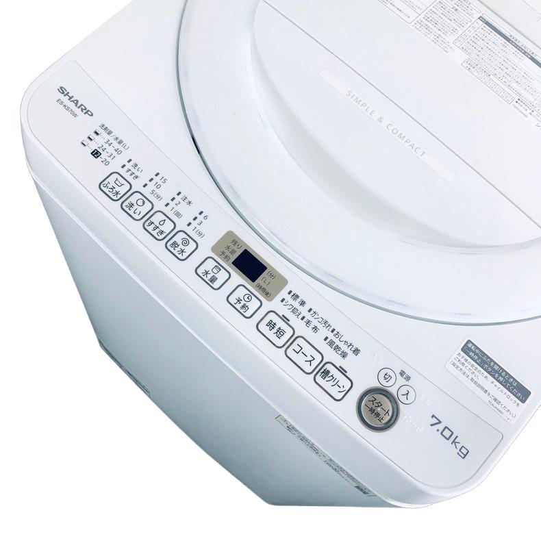 SHARP（シャープ） 洗濯機 中古 SHARP ES-KS70W-W 2021年製 7.0kg 
