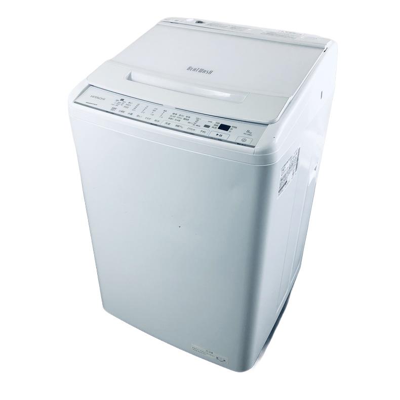 HITACHI 縦型洗濯機 BW-V80G 8kg 2021年製 日立（HITACHI） 洗濯機 中古 HITACHI BW-V80G-W 2021年製 8.0kg