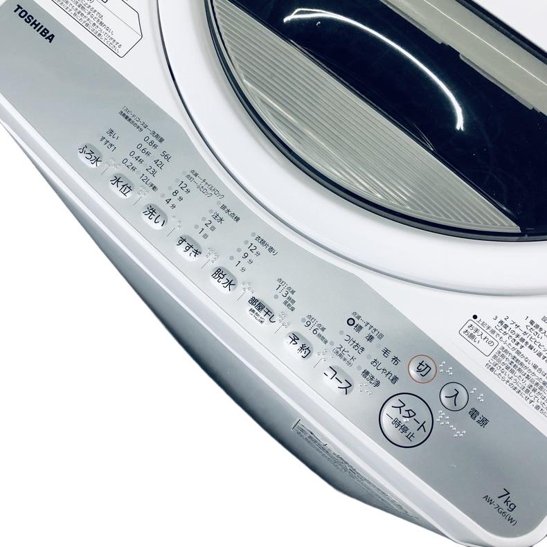 TOSHIBA（東芝） 洗濯機 中古 TOSHIBA AW-7G6 2018年製 7.0kg ホワイト