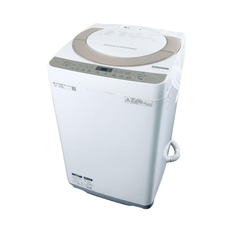 生活家電 2018年製 シャープ 全自動洗濯機 ES-KS70T-N 7kg