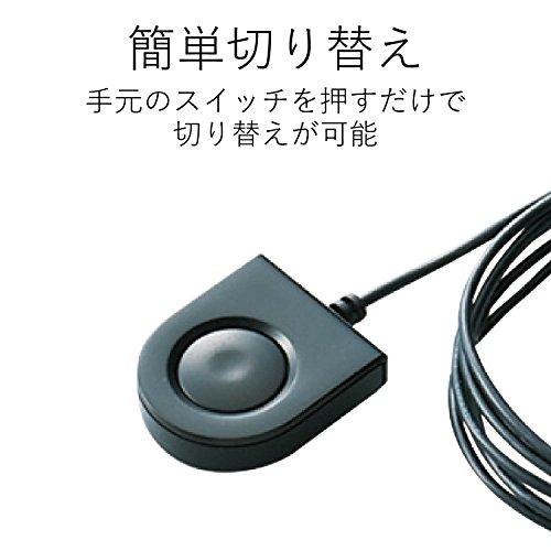 エレコム KVMスイッチ hdmi usb 切替器 スピーカー 手元スイッチ