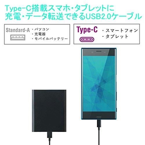 エレコム USB TYPE C ケーブル タイプC (USB A to USB C ) 超急速充電 USB2.0準拠品 2.0m MPA-AC20BK |  | 01