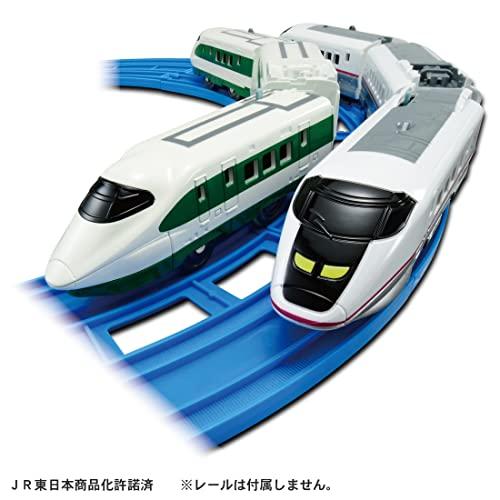 タカラトミー 『 プラレール 200系カラー新幹線 (E2系) ＆ E3系新幹線 こまち ダブルセット 』 電車 列車 おもちゃ 3歳以上 玩具の画像