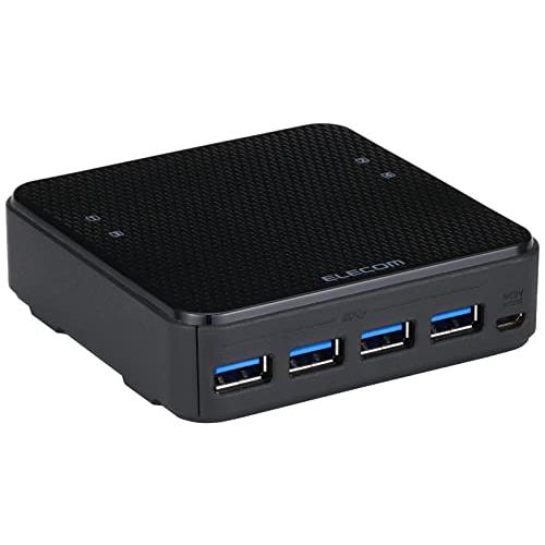 ELECOM USB3.0対応切替器 4台 U3SW-T4 USB3.0対応切替機（PC4台） - U3SW-T4
