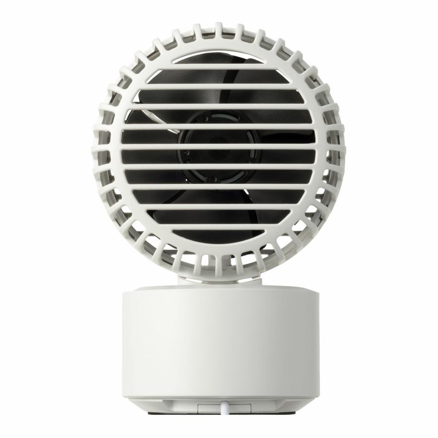 リズム(RHYTHM) 「Silky Wind Mini」扇風機 2重反転ファン DCブラシレスモーター デスク 卓上 コンパクト USB 左右自動首振り ライトグレー 9ZF038RH08 | RHYTHM（時計） | 02