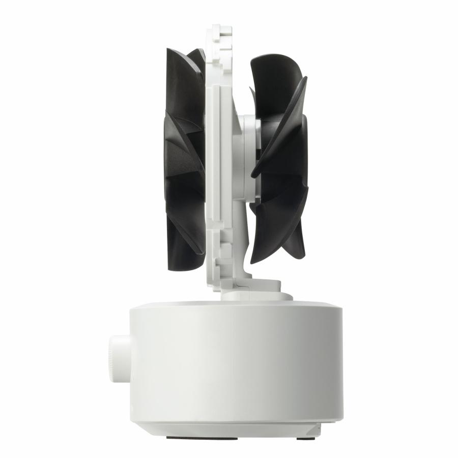 リズム(RHYTHM) 「Silky Wind Mini」扇風機 2重反転ファン DCブラシレスモーター デスク 卓上 コンパクト USB 左右自動首振り ライトグレー 9ZF038RH08 | RHYTHM（時計） | 04