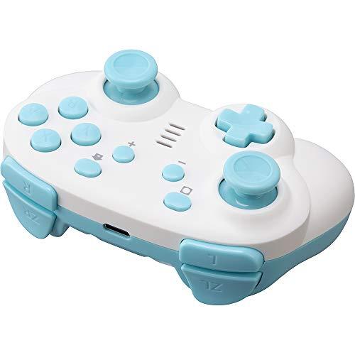 CYBER ・ ジャイロコントローラー ミニ 無線タイプ ( SWITCH 用) クリーム × ライトブルー - Switchの画像