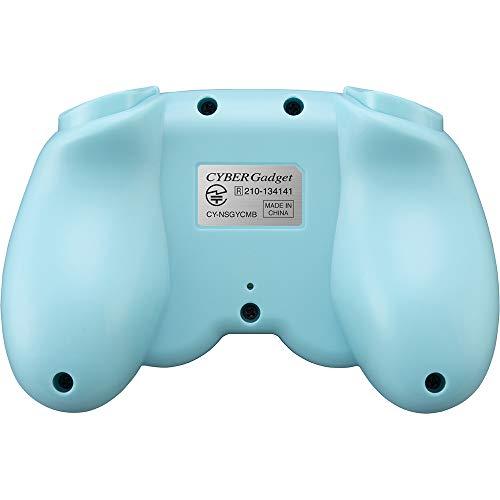 CYBER ・ ジャイロコントローラー ミニ 無線タイプ ( SWITCH 用) クリーム × ライトブルー - Switchの画像