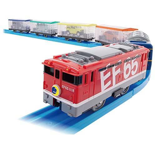 タカラトミー プラレール いっぱいつなごう トミカをはこぶぞ! EF65