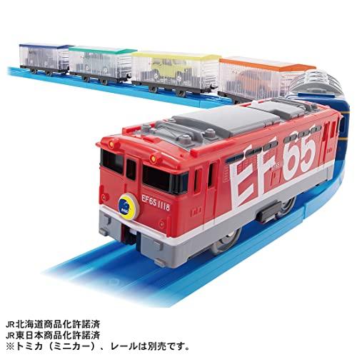 タカラトミー プラレール いっぱいつなごう トミカをはこぶぞ! EF65 