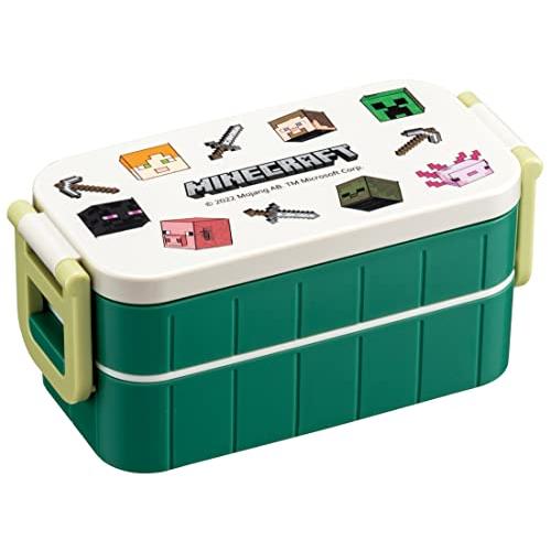 スケーター(Skater) 弁当箱 マインクラフト エクスプローラー 600ml 抗菌 2段 女性用 日本製 YZW3AG-A | 