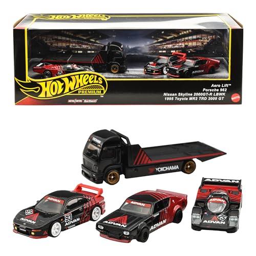 ホットウィール(Hot Wheels) プレミアムコレクターセットアソート - アドバンレーシングチーム 乗り物おもちゃ ミニカー 4台 3歳か | 