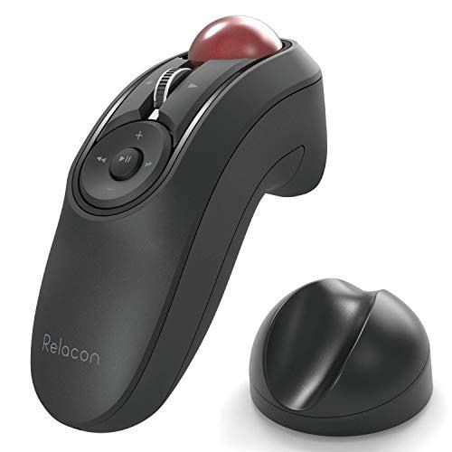 エレコム トラックボールマウス ハンディタイプ Relacon スタンド付 Bluetooth ブラック  M-RT1BRXBK | 