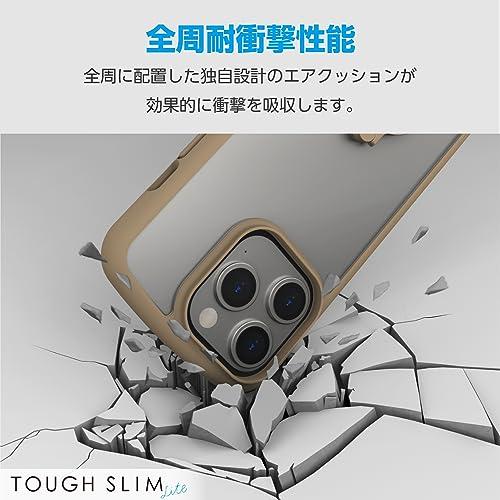 エレコム iPhone15 Pro ケース TOUGH SLIM LITE リング付き 耐衝撃 衝撃吸収 薄型 軽量 ストラップシート付き スト｜riftencom｜02