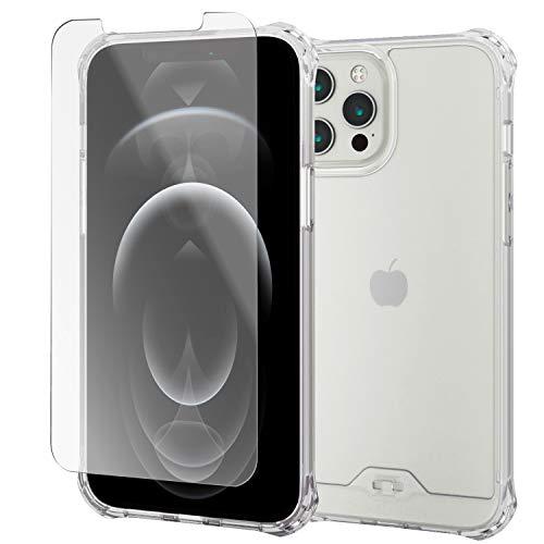 【ケース・フィルムセット】 エレコム iPhone 12 Pro Max ケース Qi充電対応 ハイブリッド ZEROSHOCK インビジブル | 