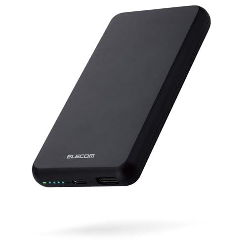 エレコム モバイルバッテリー 大容量 10000mAh 15W 出力2ポート (Type-C/USB-A) 入力(Type-C) EC-C05BK | 