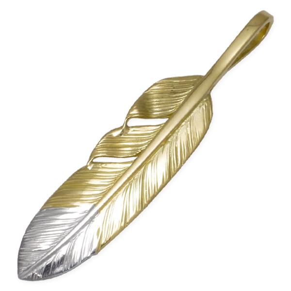 在庫有り 鷲見太郎 Taro Washimi ペンダント S K18イエローゴールドフェザー925トップ02