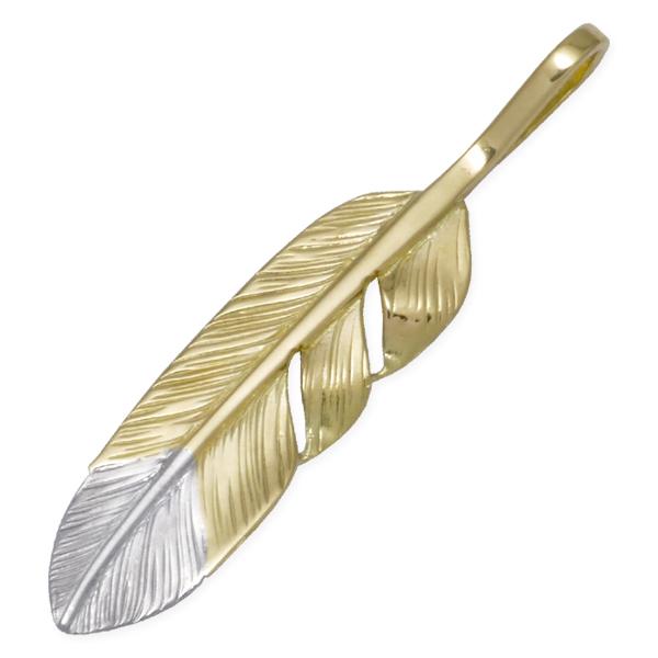 中古品 在庫有り 鷲見太郎 Taro Washimi ペンダント S K18イエローゴールドフェザー925トップ02 【PET2306779300】(83160円)