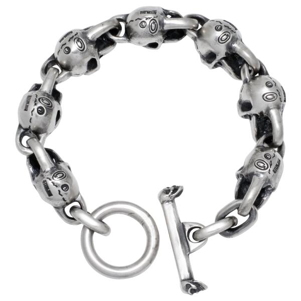 最終値下げ ガボラトリー 7スカルリンクブレスレット Gaboratory