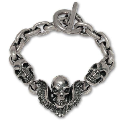 Gaboratory（ガボラトリー） ブレスレット ウイングスカル w/2スカル