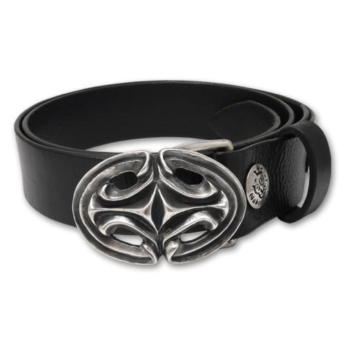 ガボラトリー GABORATORY ベルト スカルプテッドオーバルベルトバックルw/レザーベルト BB-01