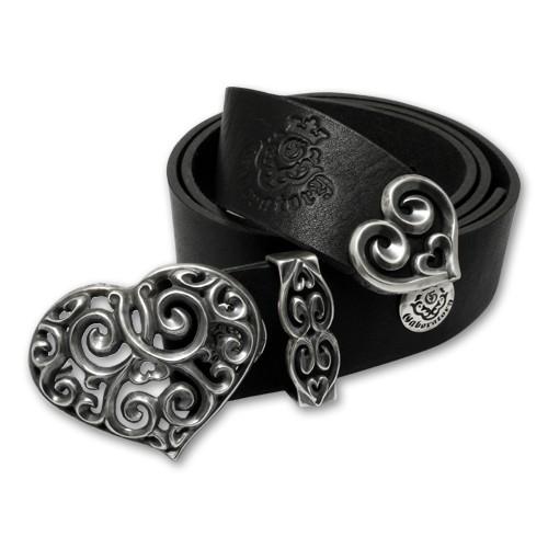 ガボラトリー ガボール Gaboratory ベルト ハーフハートベルトバックルw ハートベルトループ ベルトチップ レザーベルト 3p Rifu 通販 Yahoo ショッピング