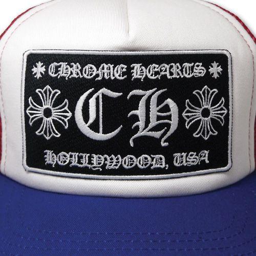 クロムハーツ CHパッチ トラッカーキャップ ブルー×レッド クロムハーツ CHパッチ トラッカーキャップ ブルー×レッド