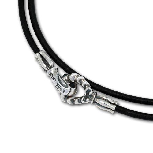 LONE ONES メイティングフライト フック ブラック レザー LONE ONES ロンワンズ ネックレス メイティングフライトフック レザー