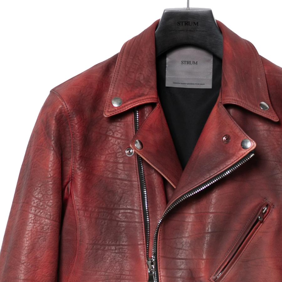 STRUM ストラム ダブルショルダーステア燃焼製品染め バーニングダイ